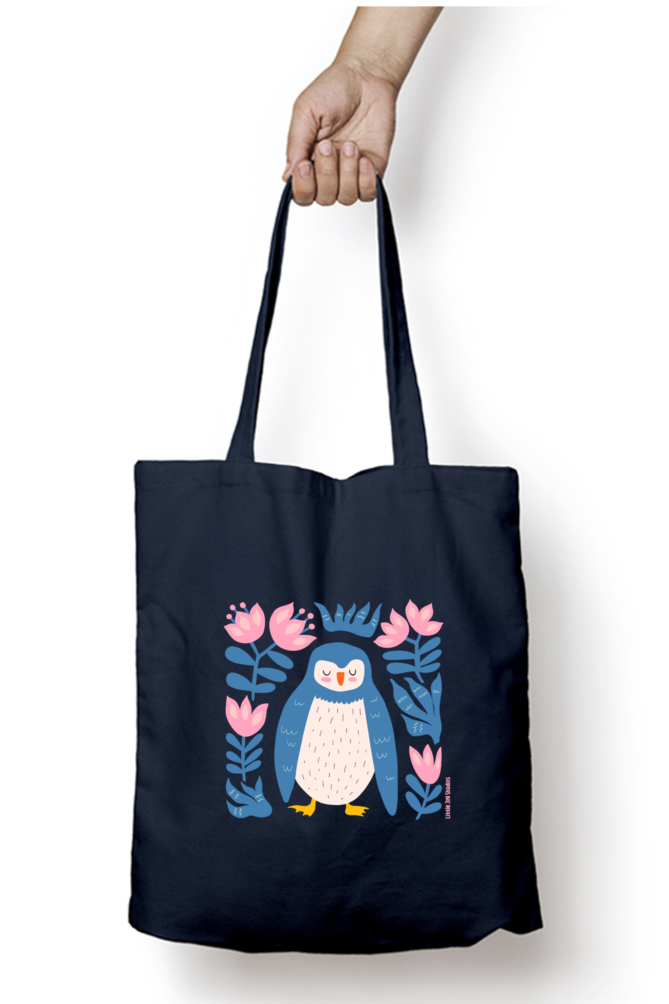 Artistic Tote Bag with Zipper