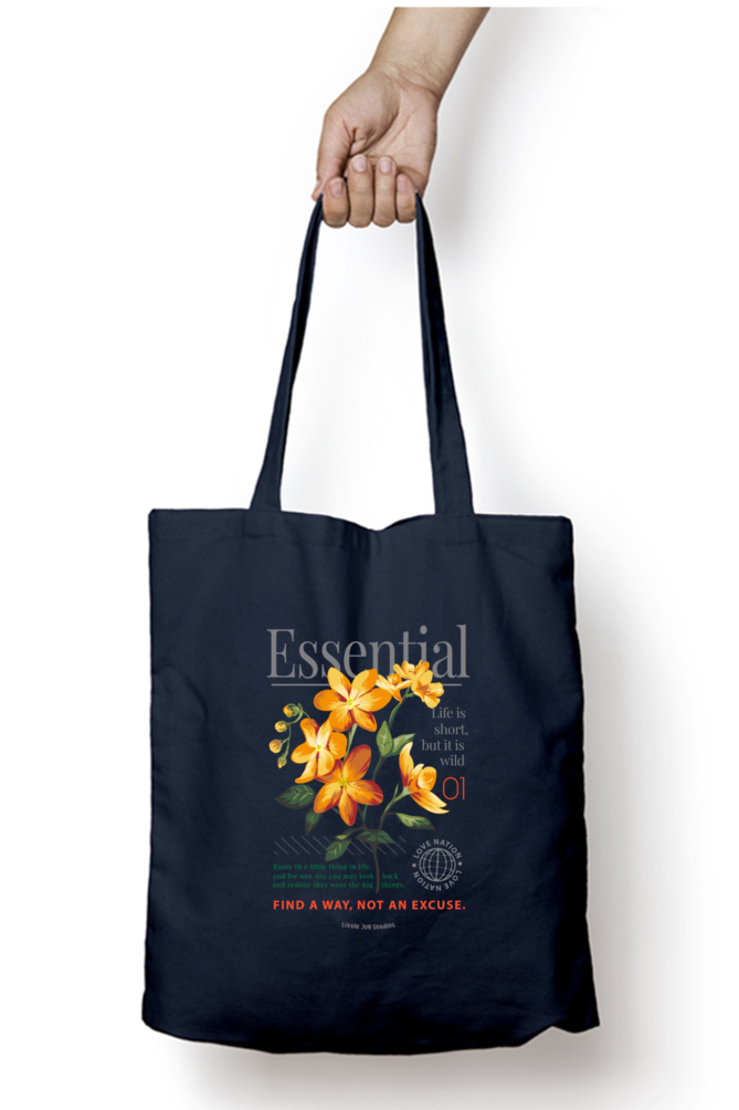 Artistic Tote with Zipper