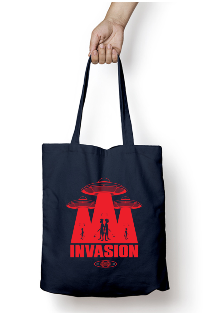 Invasion Art Tote bag with Zipper