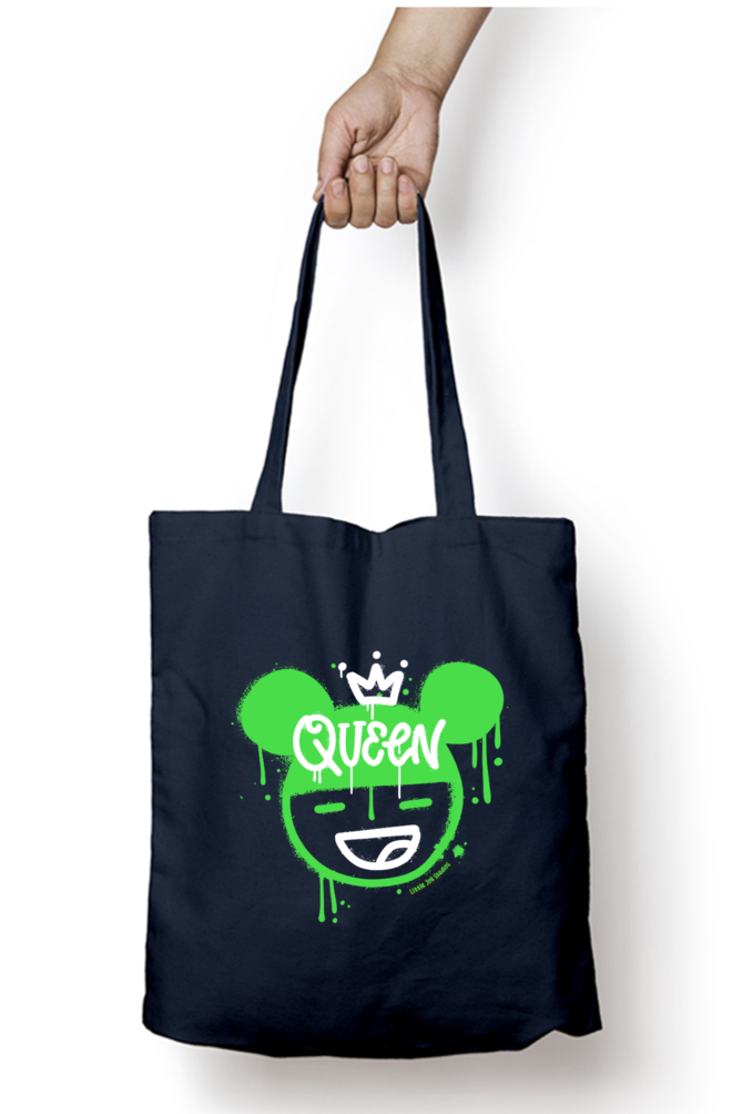 Queen Art Tote Bag with Zipper