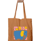 Artistic Tote Bag with Zipper