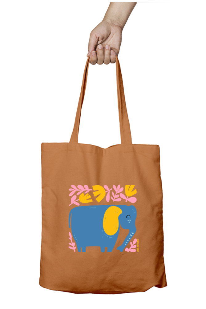 Artistic Tote Bag with Zipper