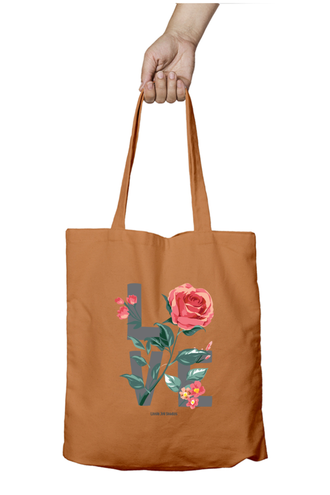 Love Typo - Zipper Tote Bag