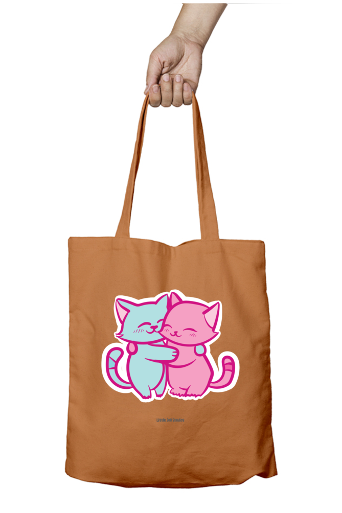 Love Cat - Tote Bag with Zipper