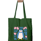 Artistic Tote Bag with Zipper