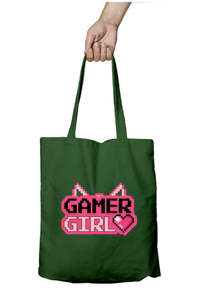 Gamer Girl | Artistic Tote Bag with Zipper