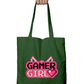 Gamer Girl | Artistic Tote Bag with Zipper