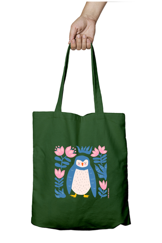 Artistic Tote Bag with Zipper