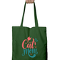 Cat Lover Tote Bag with Zipper