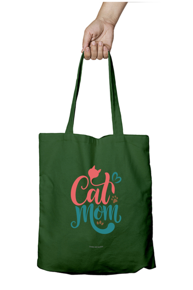 Cat Lover Tote Bag with Zipper