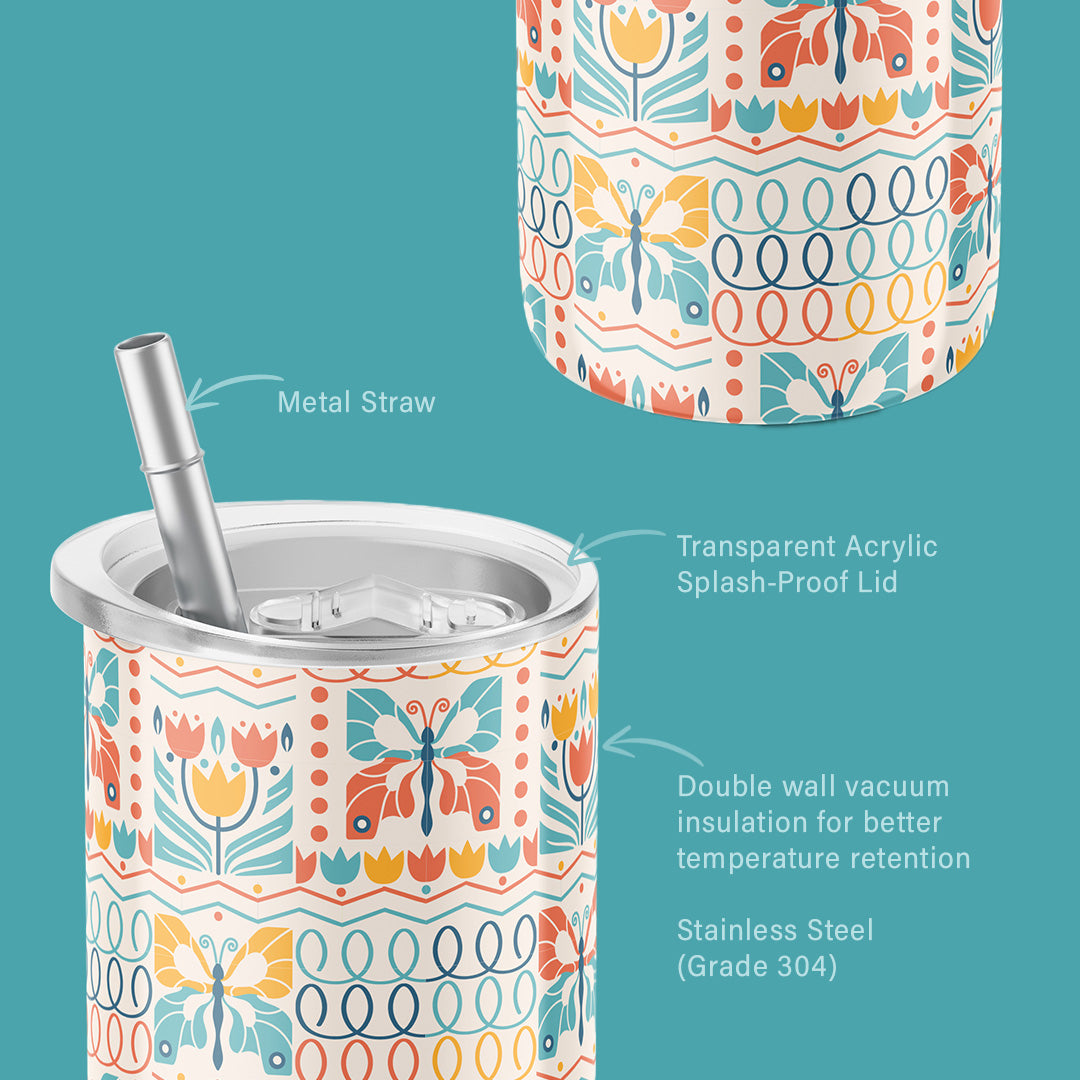 Elements of Nature in Boho Style Art | Tumbler | 600ml