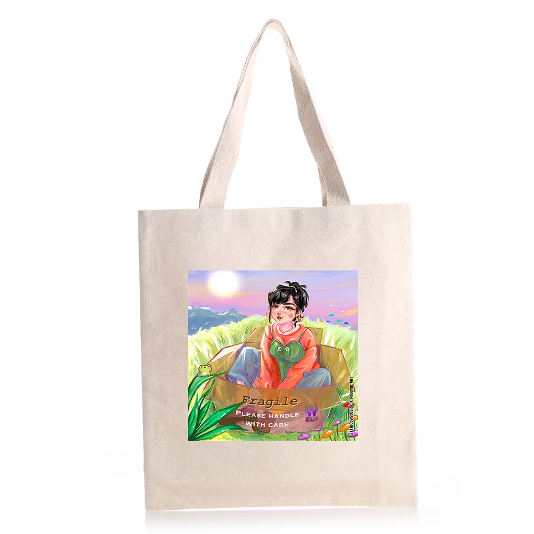 Fragile Art Tote by Pouume.Art