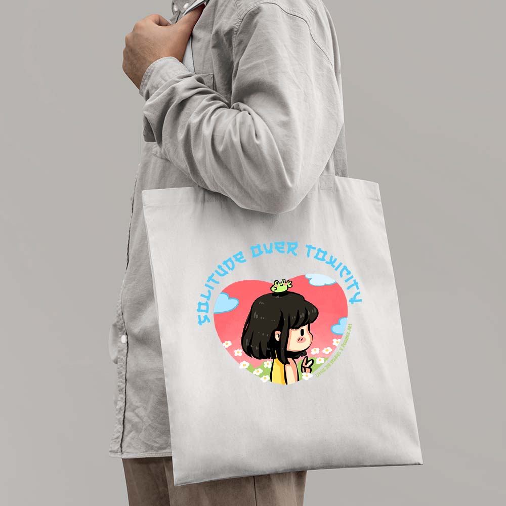 Solitude over Toxicity  - Tote by Pouume.Art