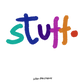Stuff! Typography Tote with Zipper