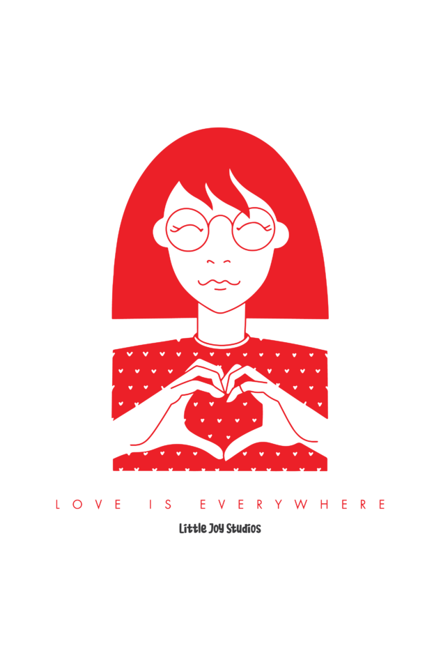 Love is Everywhere - Zipped Tote Bag