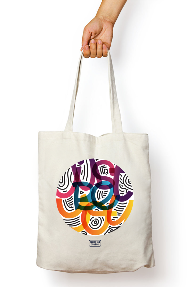 Just Be You - Typography Designed Tote Bag