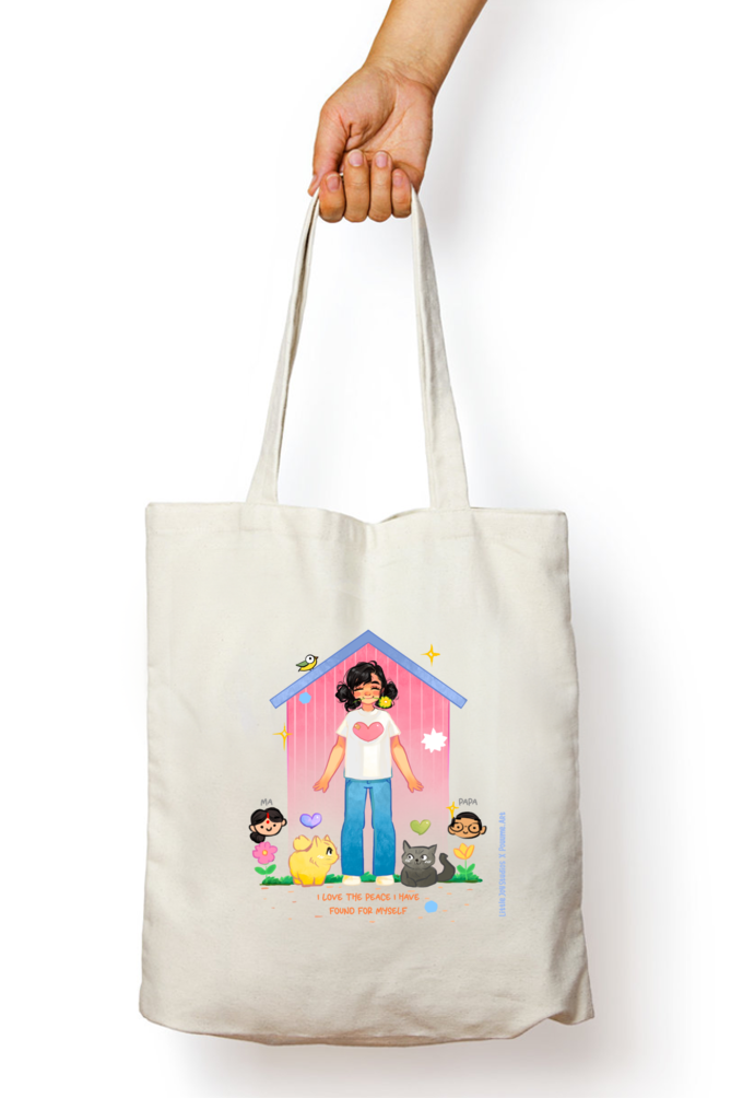 I Love the peace I have - Tote by Pouume.Art