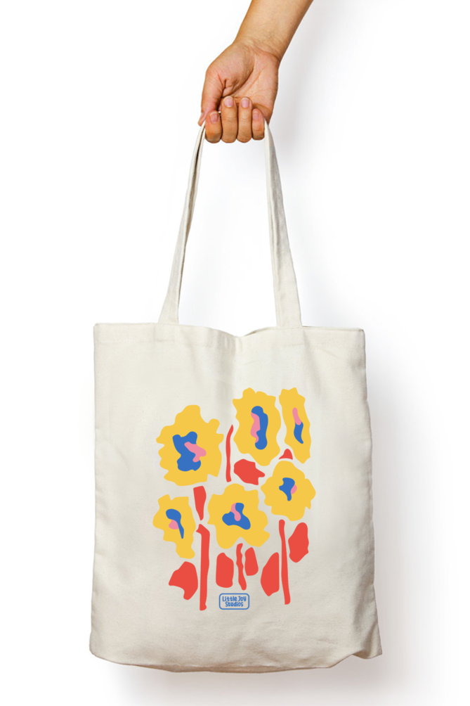 Floral Design Tote Bag (Floral003)