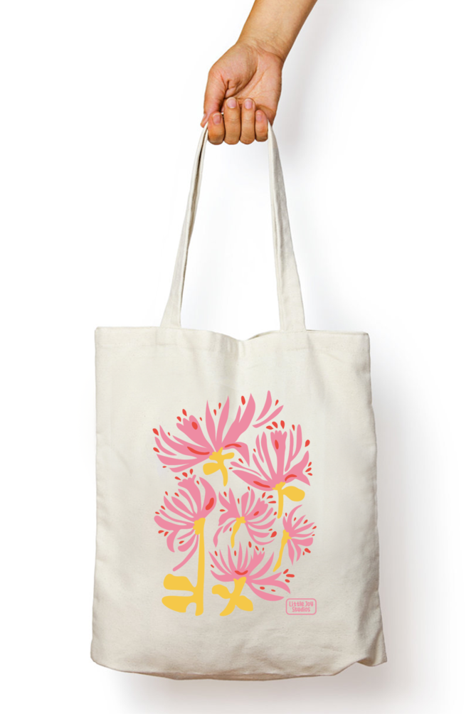Floral Design Tote Bag (Floral001)