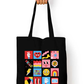 Stay Cool - Typography Tote Bag with Zipper