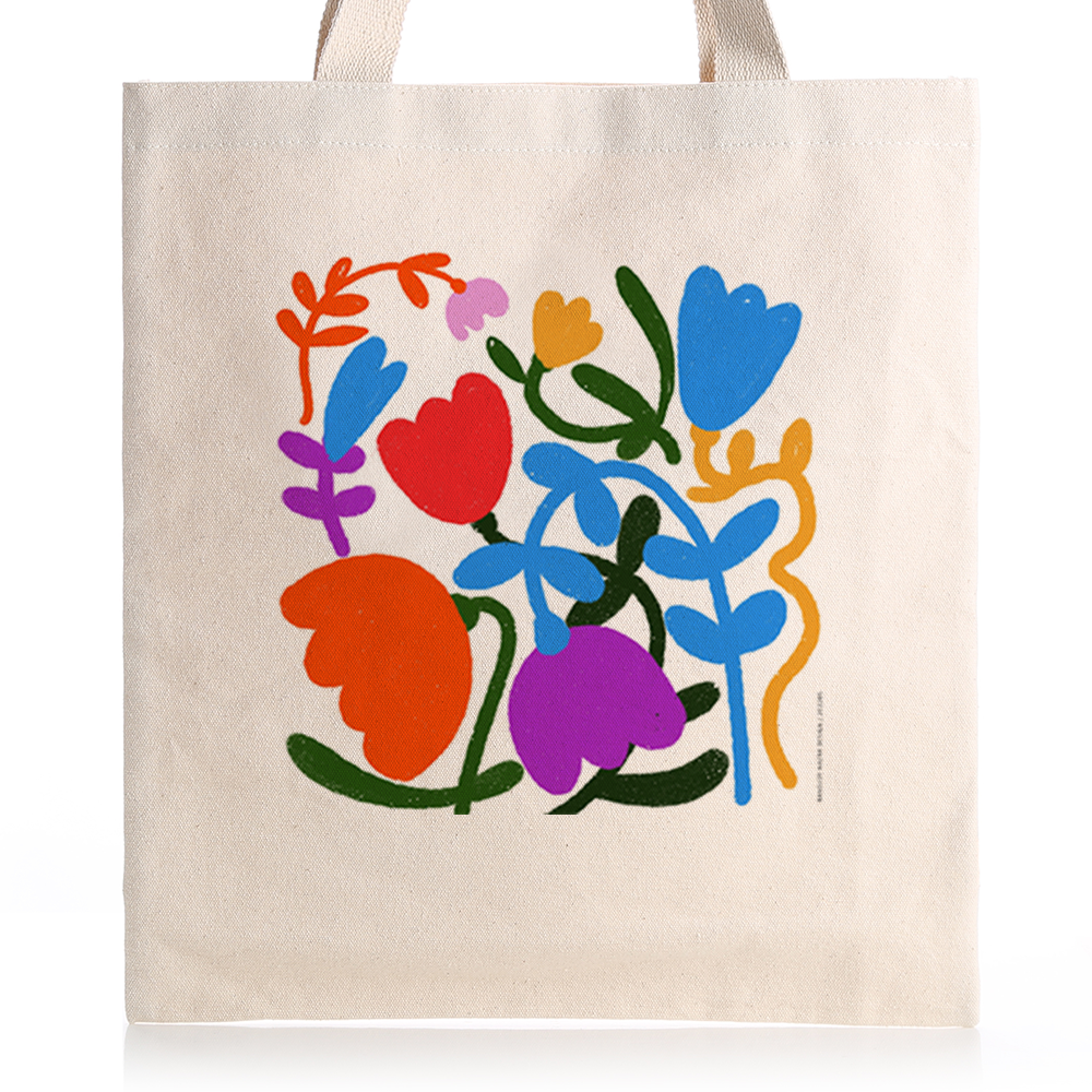 Flower Patterns Tote Bag