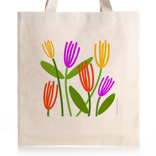 Flower Patterns Tote Bag