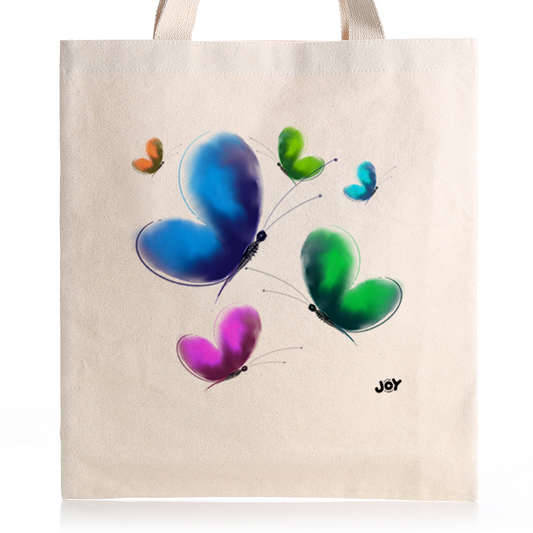 Colourful Butterfly Art Tote Bag