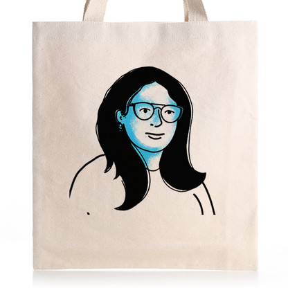 Minimalist Portraits Art - Tote