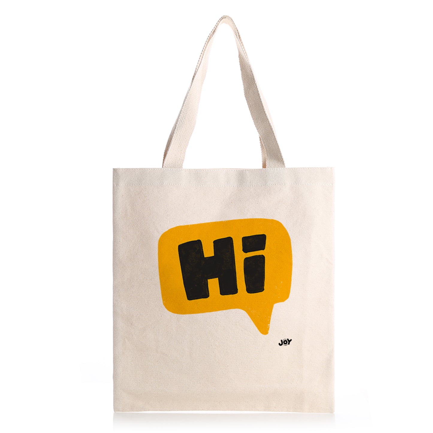 Hi - Typography Art Tote Bag