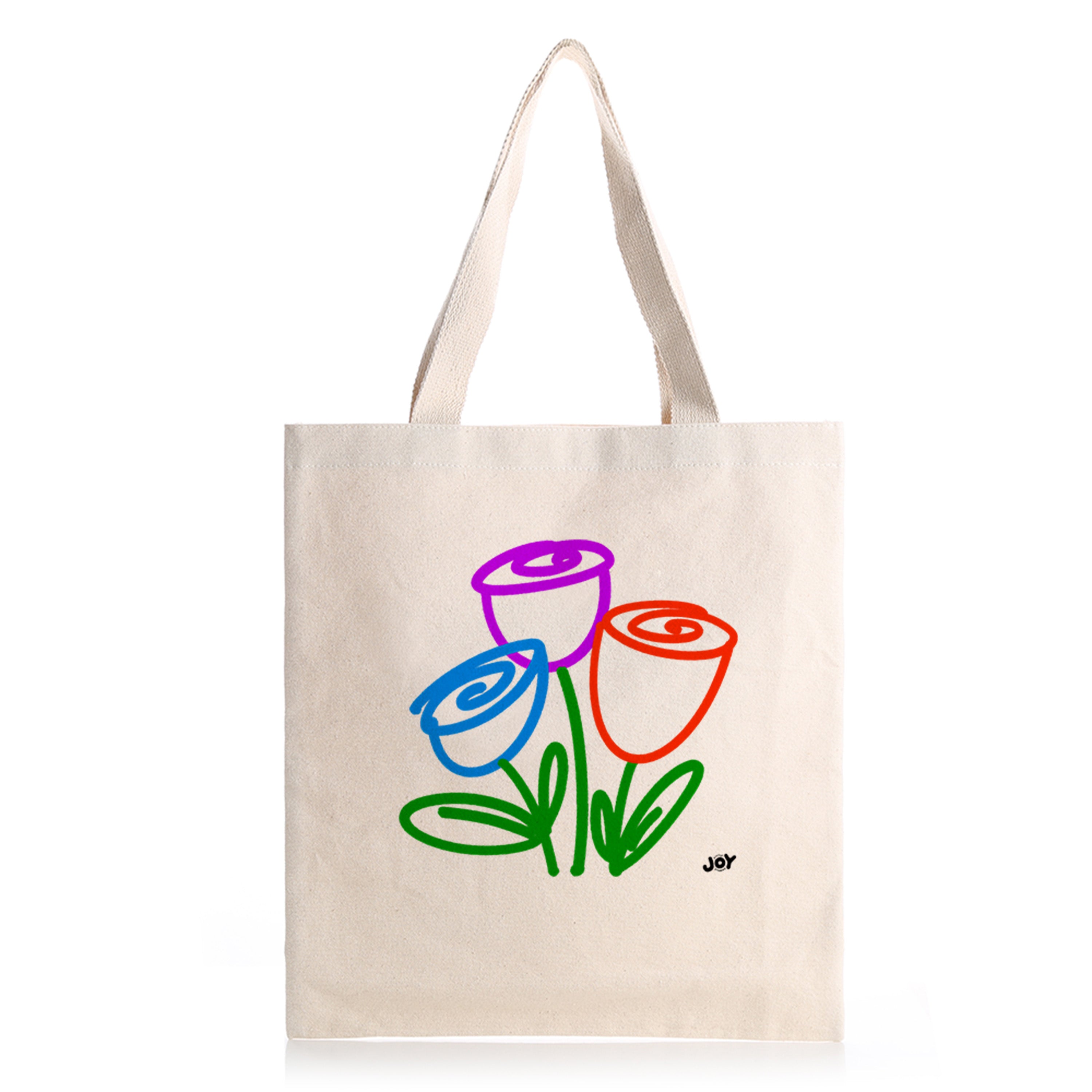 Flower - Colourfull line art illustration Tote Bag