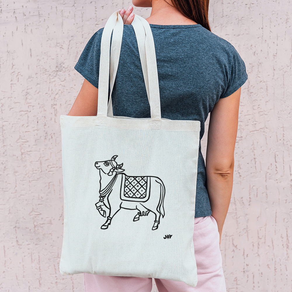 Holy Cow Illustrations Art Tote Bag