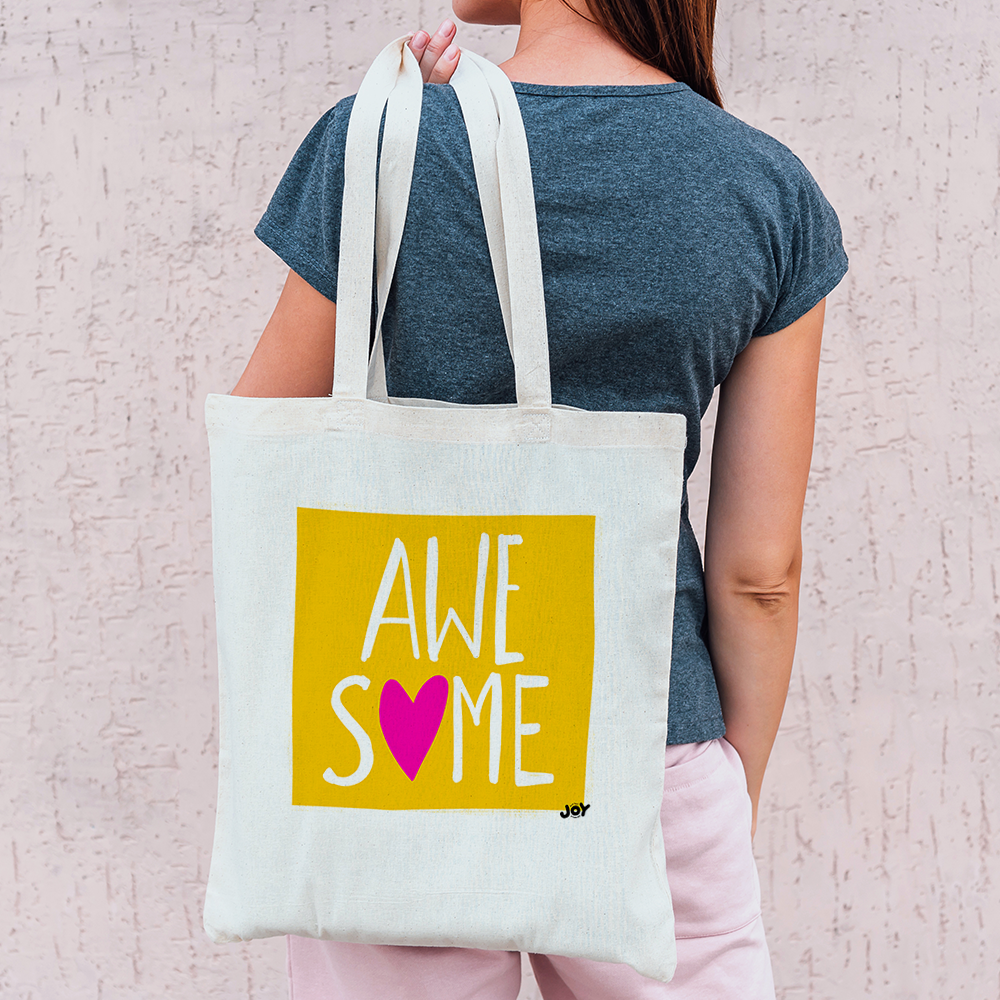 Awesome Typography Tote Bag