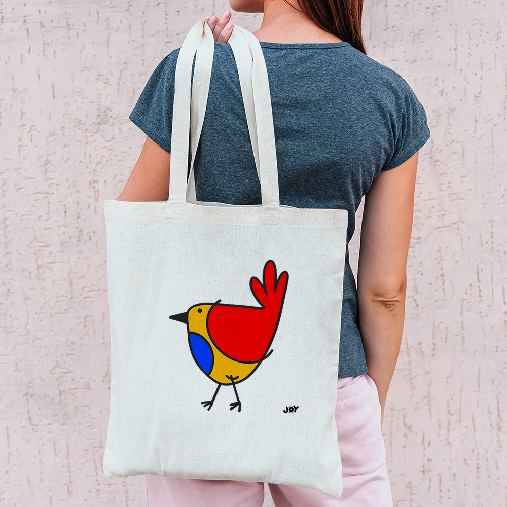 Colourful Bird Art Tote Bag