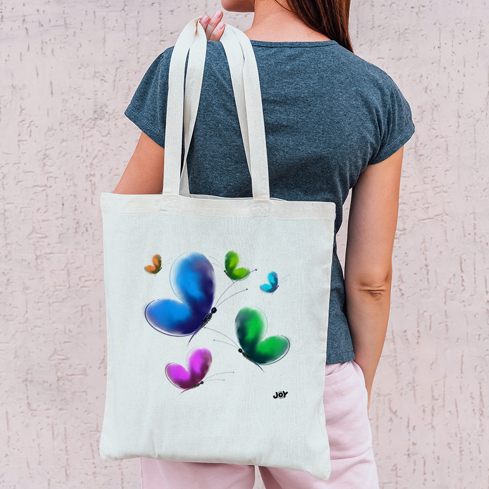 Colourful Butterfly Art Tote Bag