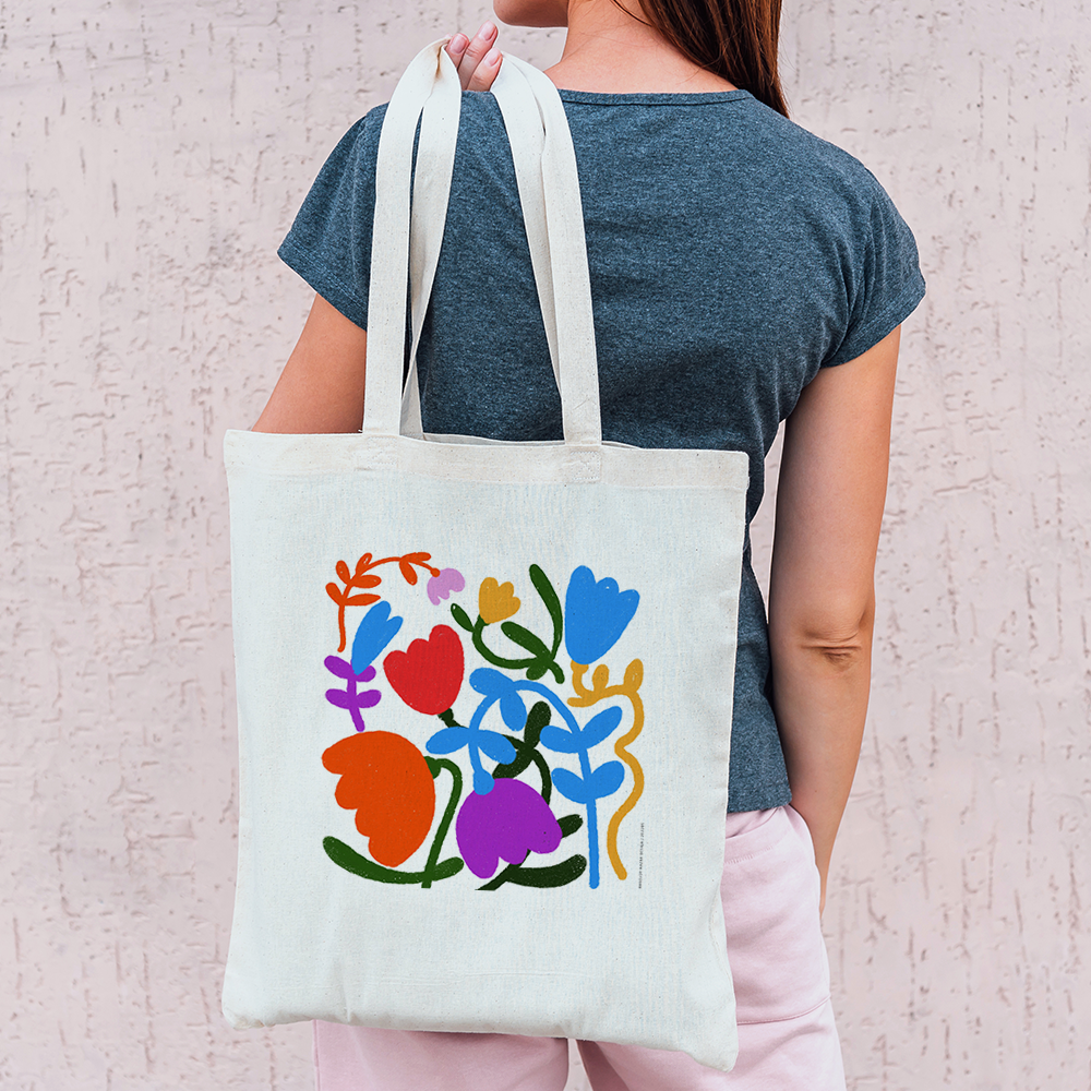 Flower Patterns Tote Bag