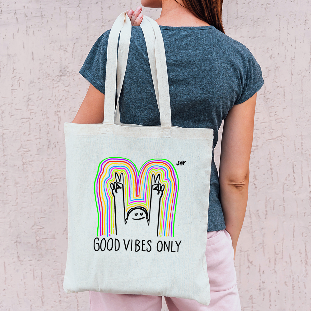 Good Vibes Only - Doodle Art Tote Bag