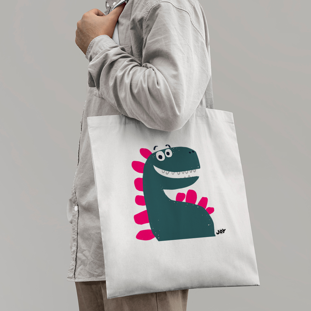 Dino Art Tote Bag