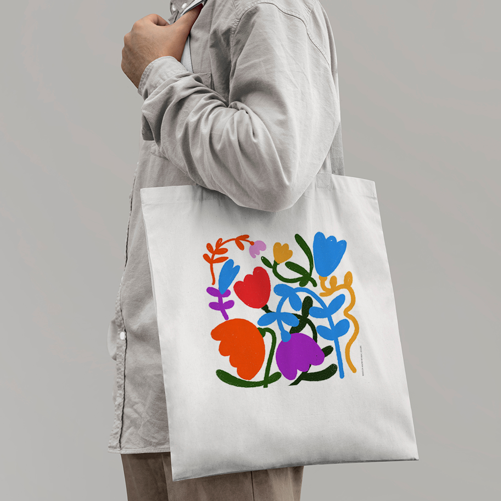 Flower Patterns Tote Bag