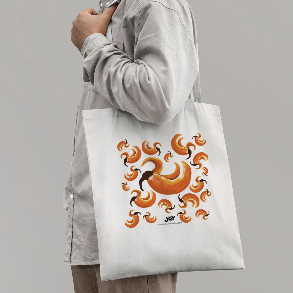 Palash Flower (Sacred) Pattern Tote Bag