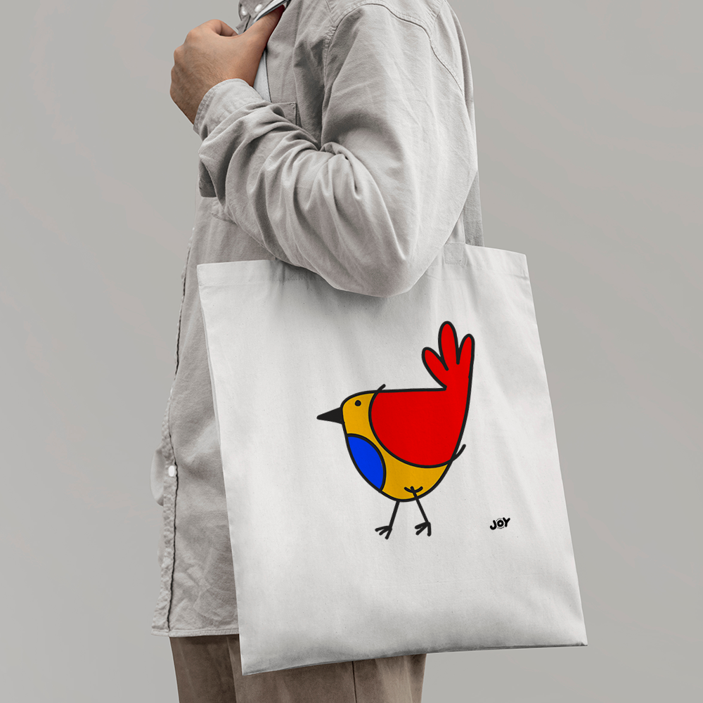 Colourful Bird Art Tote Bag