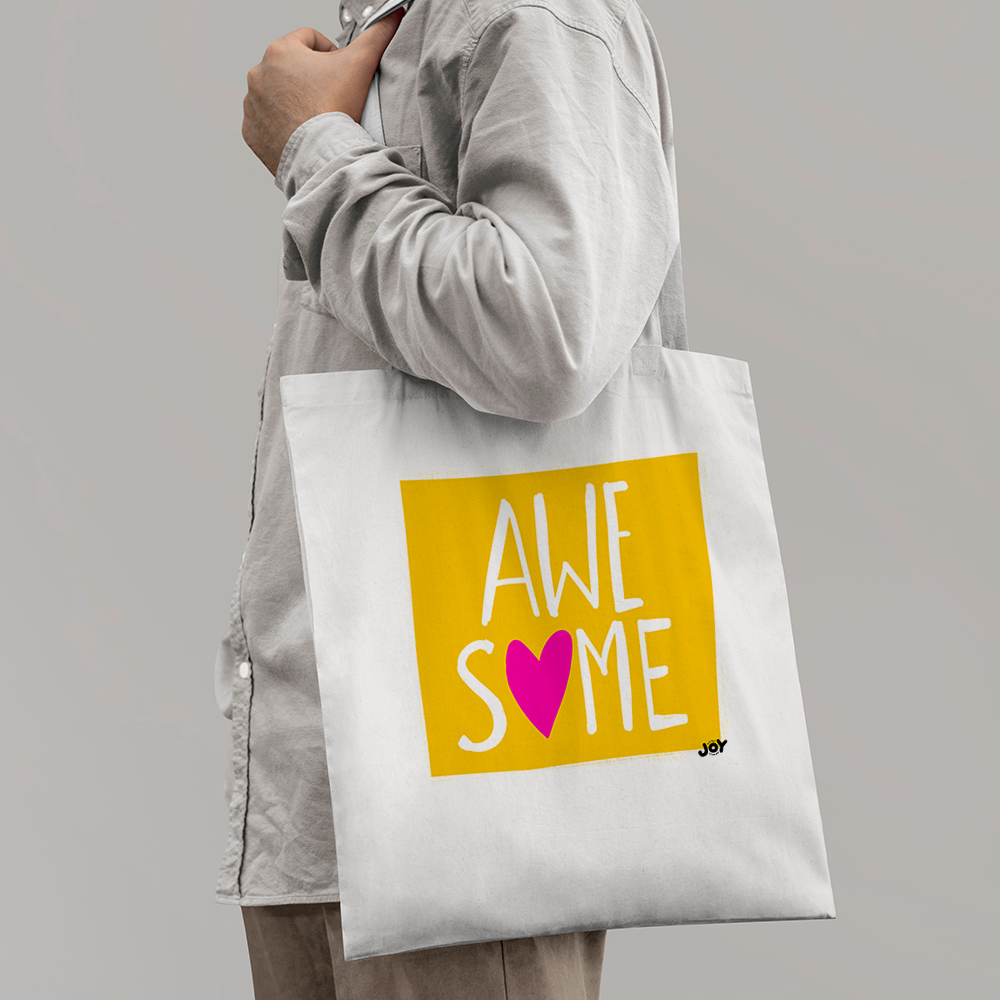 Awesome Typography Tote Bag