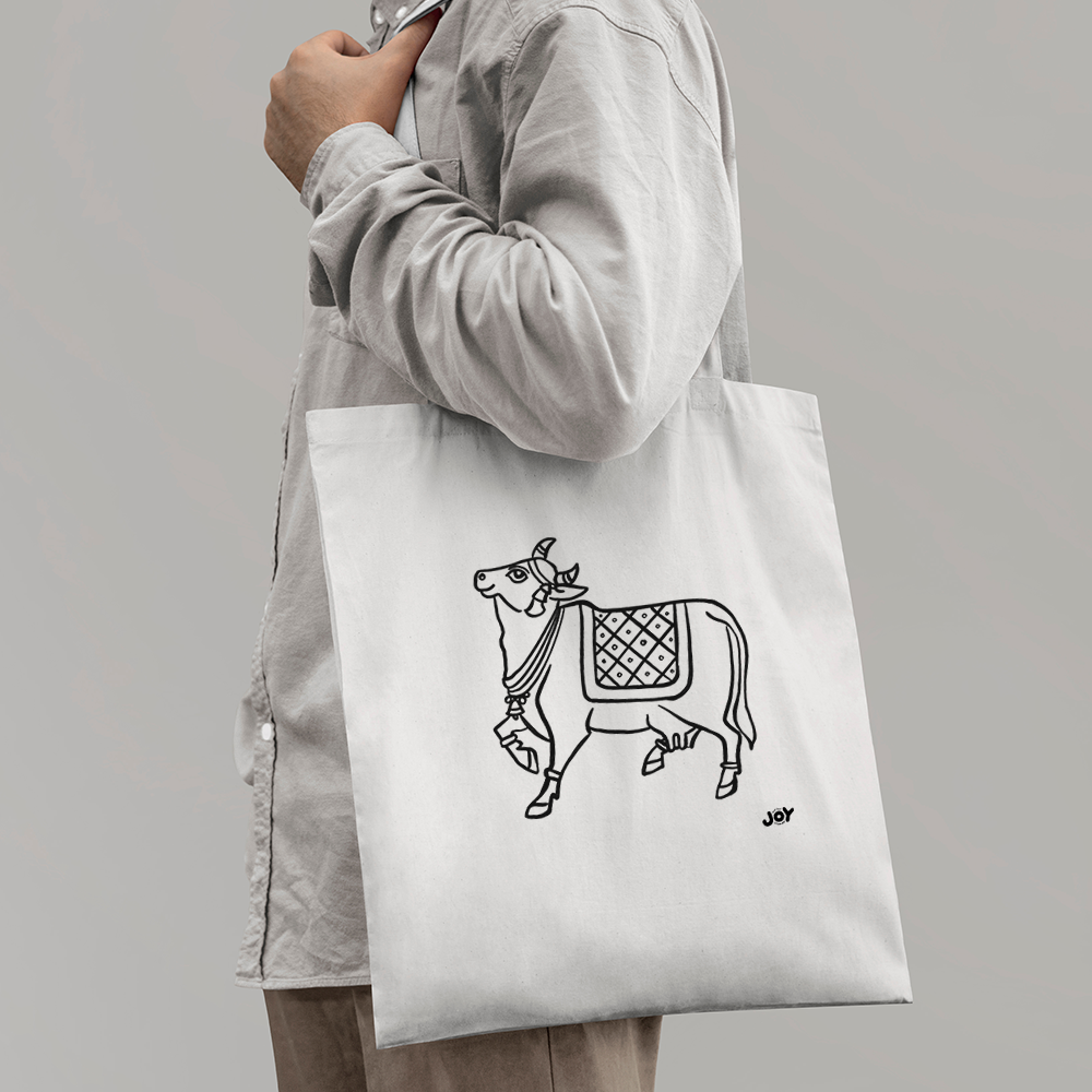 Holy Cow Illustrations Art Tote Bag